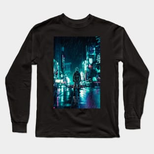 Another Rainy Night ( The Continuous Tale Of The Lost Astronauta) Long Sleeve T-Shirt